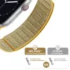 Crong Melange Magnetic Strap für Apple Watch 38/40/41/42 mm (Gelb Melange)