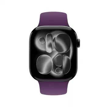 Crong Liquid Silicone Sport Band für Apple Watch 44/45/46/49 mm - Plum