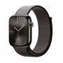Crong Nylon Sport Loop für Apple Watch 44/45/46/49 mm (Night Grey)