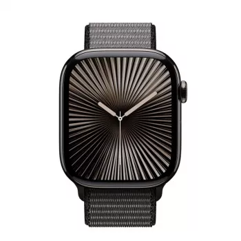 Crong Nylon Sport Loop für Apple Watch 44/45/46/49 mm (Night Grey)