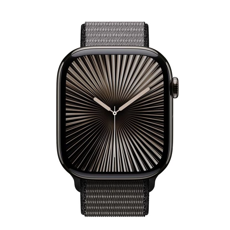 Crong Nylon Sport Loop für Apple Watch 44/45/46/49 mm (Night Grey)