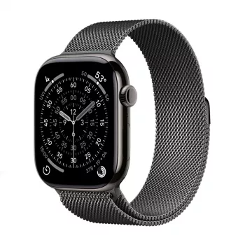 Crong Milano Steel - Edelstahlband für Apple Watch 38/40/41/42 mm (Graphit)