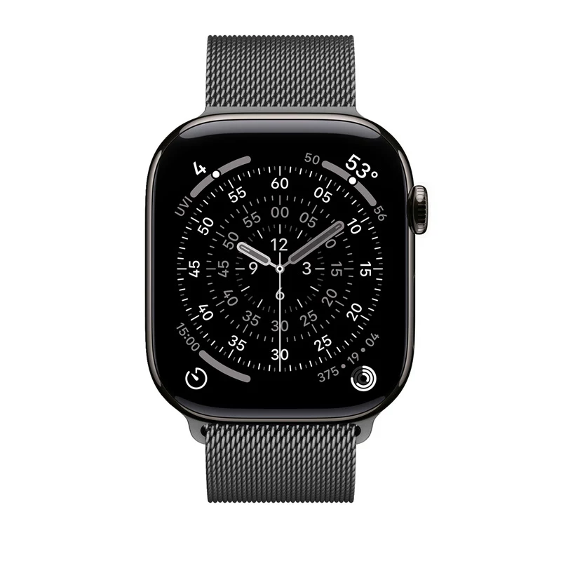 Crong Milano Steel - Edelstahlband für Apple Watch 38/40/41/42 mm (Graphit)