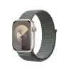 Crong Nylon Sport Band für Apple Watch 38/40/41/42 mm (Military Green)