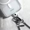 Crong Phone Crossbody Lanyard mit Silberkette - Universeller Smartphone-Gurt