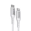 Crong Armor Link USB-C auf Lightning Fast Charging MFi Kabel 150cm Weiß