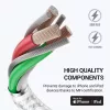 Crong Armor Link USB-C auf Lightning Fast Charging MFi Kabel 150cm Weiß