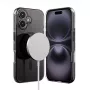 Crong Clear MAG Pro Case für Apple iPhone 16, MagSafe, Schwarz