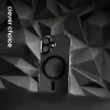 Crong Clear MAG Pro Case für iPhone 16 Pro MagSafe (Schwarz)