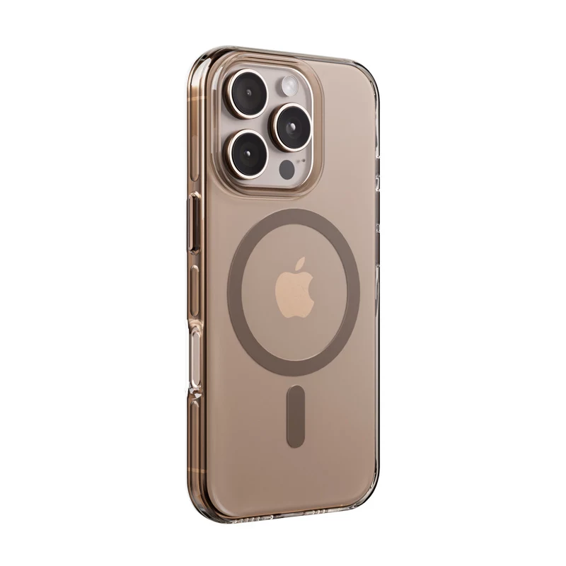 Crong Clear MAG Pro Case für iPhone 16 Pro MagSafe (Wüste)