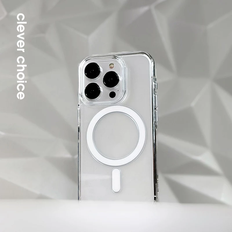 Crong Clear MAG Pro Case für iPhone 16 Pro Max mit MagSafe (Transparent)