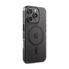 Crong Clear MAG Pro Case für iPhone 16 Pro Max, MagSafe, schwarzer Rahmen