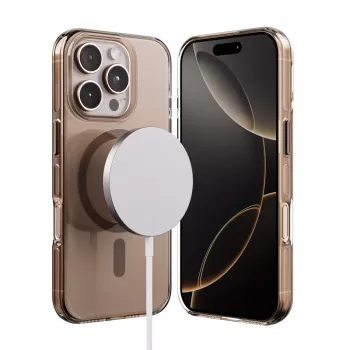 Crong Clear MAG Pro Case für iPhone 16 Pro Max, MagSafe, Desert