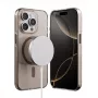 Crong Clear MAG Pro Case für iPhone 15 Pro mit MagSafe (Wüstenfarbe)