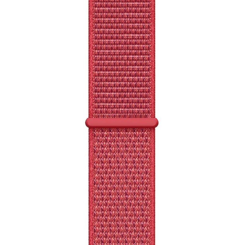 Crong Nylon Sport Loop für Apple Watch 38/40/41/42 mm Rot