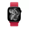 Crong Nylon Sport Loop für Apple Watch 38/40/41/42 mm Rot