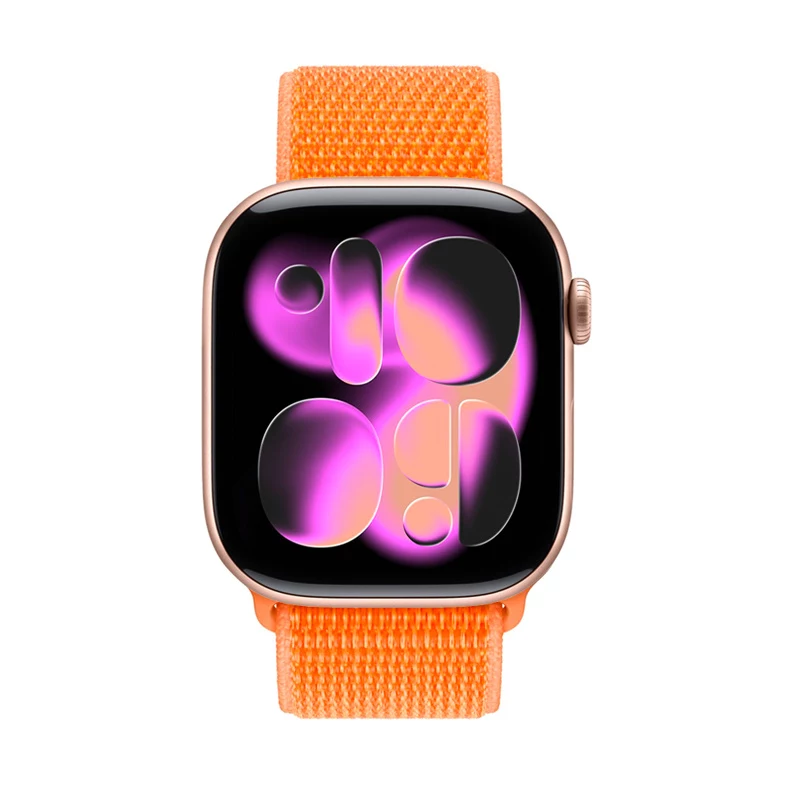 Crong Nylon Sport Loop für Apple Watch 38/40/41/42 mm Orange