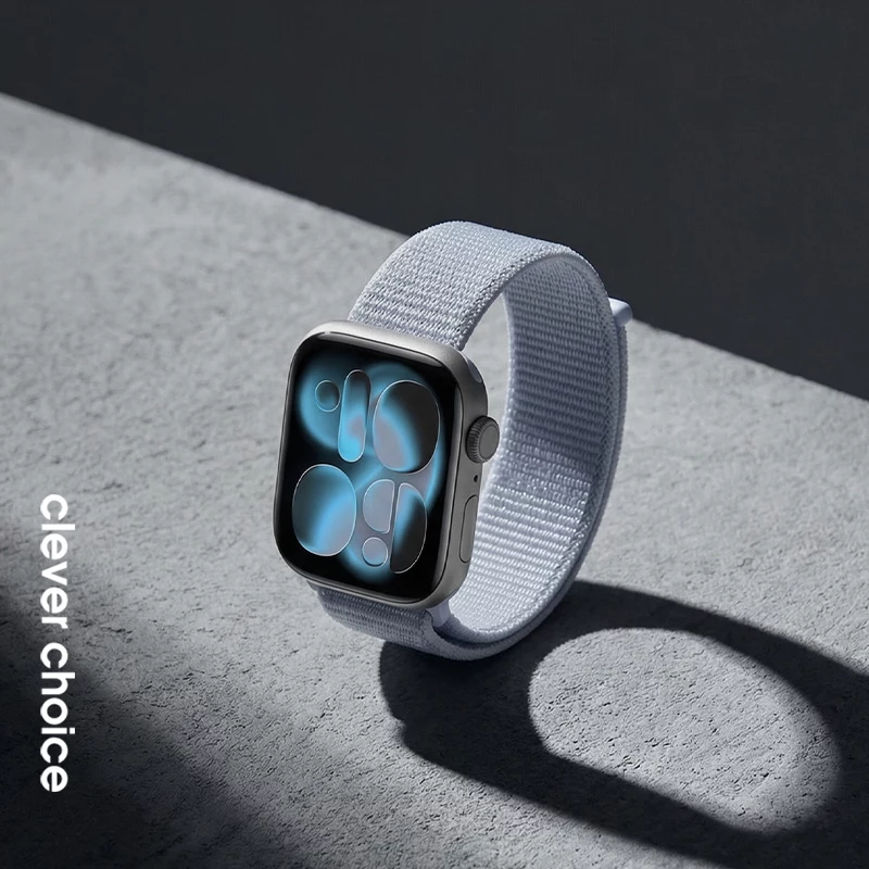 Crong Nylon Band für Apple Watch 38/40/41/42 mm Blau