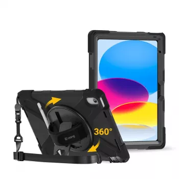 Crong Defender Plus Case für iPad 11 A16 (2025) / 10,9 inch (2022) Schwarz
