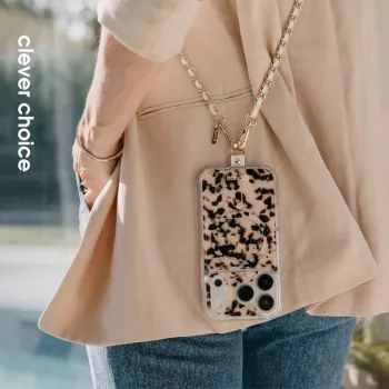 Crong Phone Crossbody - Lanyard-Gurt für Telefon (White Twist)