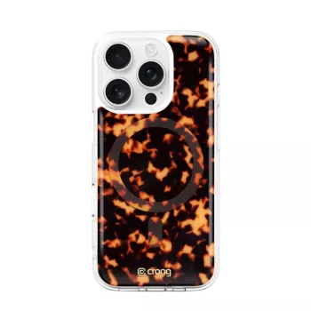 Crong Deluxe MAG Cover - Rückseitenabdeckung für Apple iPhone 16 Pro, MagSafe, Schildpattmuster
