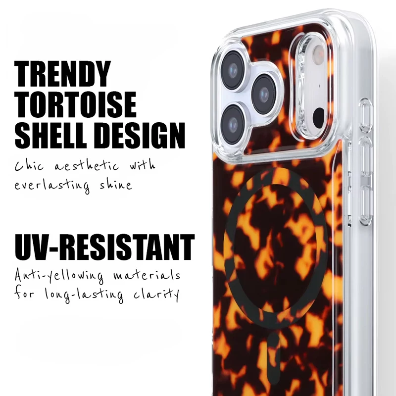 Crong Deluxe MAG Cover - Case for iPhone 17 MagSafe (Tortoise)