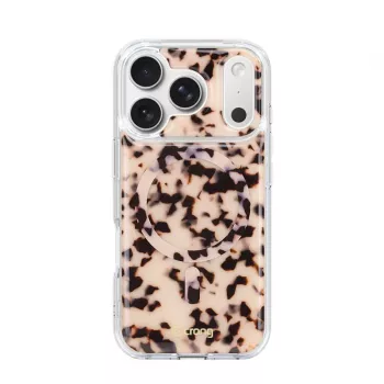 Crong Deluxe MAG Cover - Case für iPhone 17 Pro MagSafe (Blonde Tortoise)