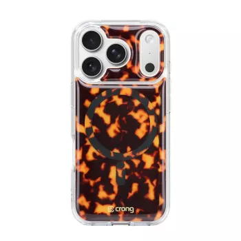 Crong Deluxe MAG Cover - Case für iPhone 17 Pro Max MagSafe (Schildpatt)