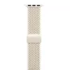 Crong Wave Band Geflochtenes Nylon-Armband für Apple Watch 38/40/41/42 mm (Beige)