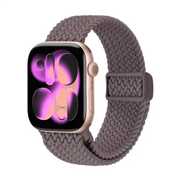 Crong Wave Band Geflochtenes Nylon-Armband für Apple Watch 38/40/41/42 mm Braun