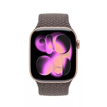 Crong Wave Band Geflochtenes Nylon-Armband für Apple Watch 38/40/41/42 mm Braun