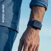 Crong Wave Band Geflochtenes Stoffarmband für Apple Watch 38/40/41/42 mm (Navy Blue)