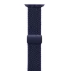 Crong Wave Band Geflochtenes Stoffarmband für Apple Watch 38/40/41/42 mm (Navy Blue)