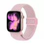 Crong Wave Band Geflochtener Nylon Solo Loop für Apple Watch 38/40/41/42 mm Pink
