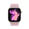 Crong Wave Band Geflochtener Nylon Solo Loop für Apple Watch 38/40/41/42 mm Pink