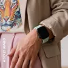 Crong Wave Band Geflochtenes Stoffarmband für Apple Watch 38/40/41/42 mm (Minze)