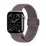 Crong Wave Band - Geflochtenes Armband für Apple Watch 44/45/46/49 mm (Braun)