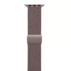 Crong Wave Band - Geflochtenes Armband für Apple Watch 44/45/46/49 mm (Braun)