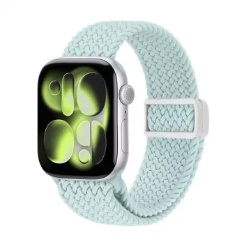 Crong Wave Band Braided Solo Loop für Apple Watch 44/45/46/49 mm (Mint)