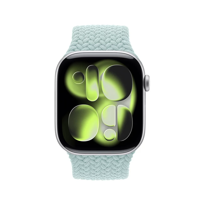 Crong Wave Band Braided Solo Loop für Apple Watch 44/45/46/49 mm (Mint)