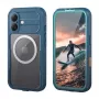 Crong Seal Cover IP68 wasserdichte Hülle für Apple iPhone 17 - Marineblau