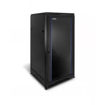 RACKTEL RL-6042SR 42U 600x1000 Flat-Pack Server-Rack-Schrank, Schwarz