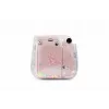 LOVEINSTANT Schutzhülle für Fujifilm Instax Mini 11 - Transparent mit rosa Pailletten