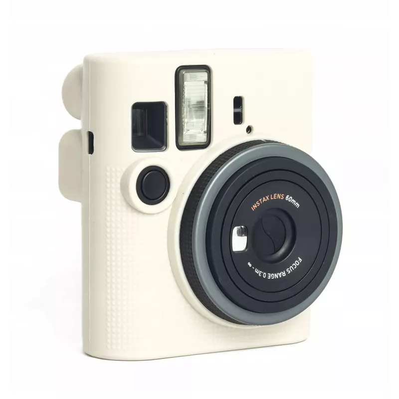 LOVEINSTANT Silikon-Schutzhülle für Fujifilm Instax Mini 41 - Weiß/Beige