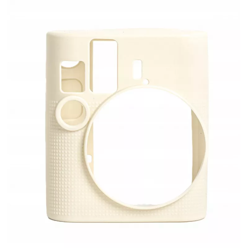 LOVEINSTANT Silikon-Schutzhülle für Fujifilm Instax Mini 41 - Weiß/Beige