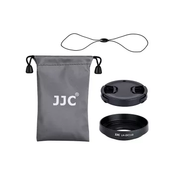 JJC 2-in-1 Schutzset Gegenlichtblende + Objektivdeckel für Canon G1X Mark III