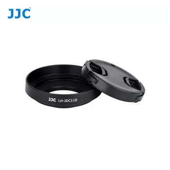 JJC 2-in-1 Schutzset Gegenlichtblende + Objektivdeckel für Canon G1X Mark III