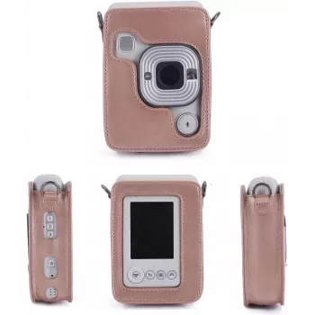 LOVEINSTANT Schutzhülle für Fujifilm Instax Mini LiPlay - Glänzend Pink
