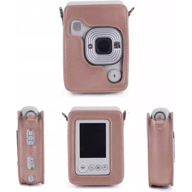 LOVEINSTANT Schutzhülle für Fujifilm Instax Mini LiPlay - Glänzend Pink