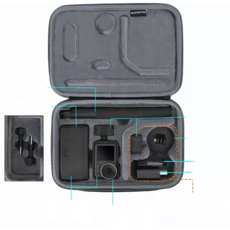 SUNNYLIFE Hülle für DJI Osmo Action 3 (OA3-B511-D)